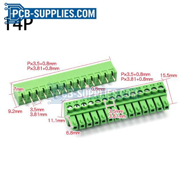 Straight Pin Header + Socket Connector Terminal 2-24P Available