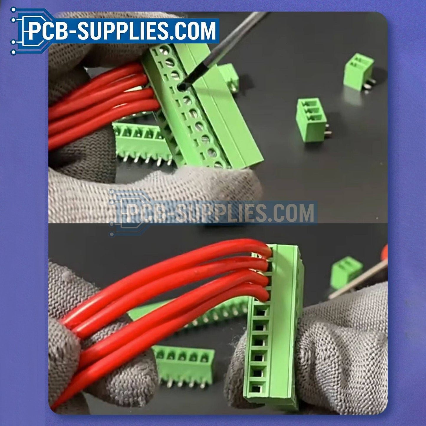Angled Pin Header + Socket Connector Terminal 2-24P Available