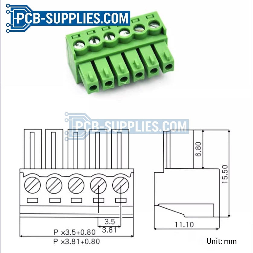 Angled Pin Header + Socket Connector Terminal 2-24P Available