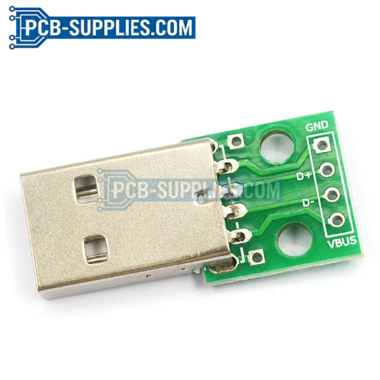 USB Male to DIP 2.54mm Straight Header Adapter