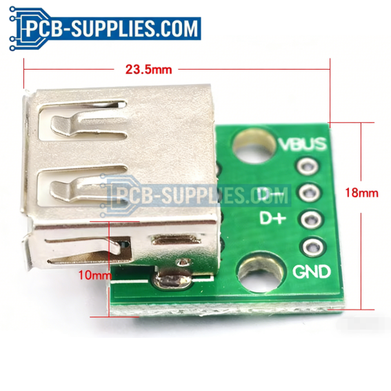 USB 2.0 / 3.0 Female to DIP Adapter Board
